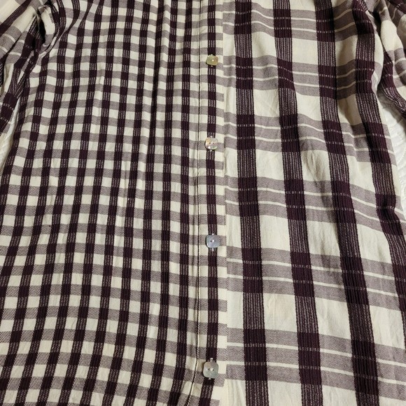 Soft Surroundings Huntleigh Plaid Gingham Asymmetrical Twill Tunic Size Medium - Picture 9 of 12